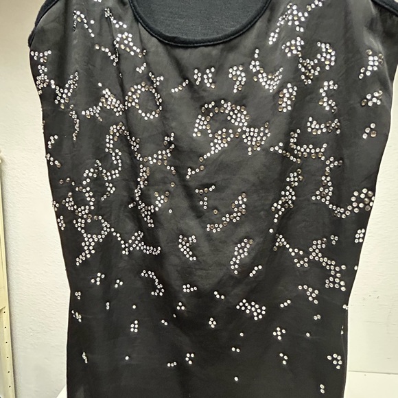 Express XS black glittery tank top - Picture 3 of 7